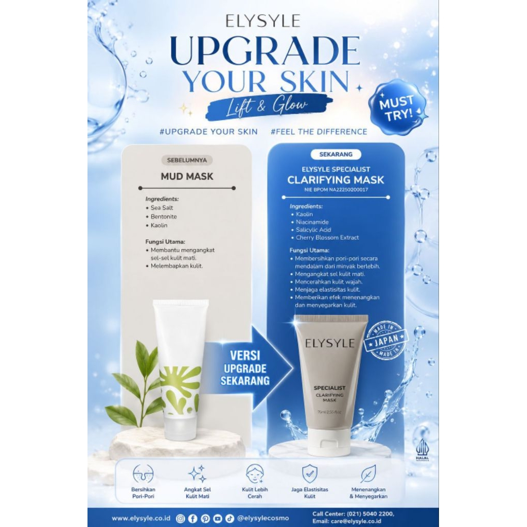 Elysyle Specialist Mask , Masker pengganti Mud Mask Jafra