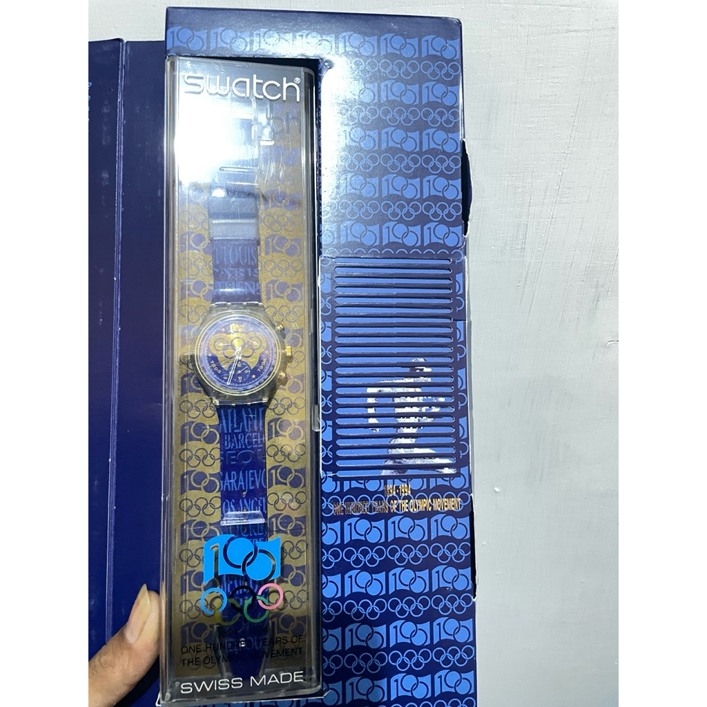 jam tangan Swatch chrono Olimpic fullpack original