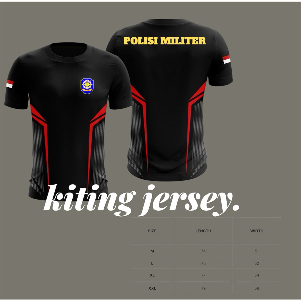 Kaos Jersey POLISI MILITER / Kaos Jersey MILITER Dryfit terbaru