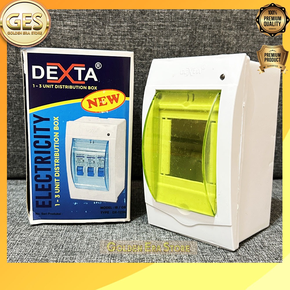 MCB BOX 3 Group Dexta BOX MCB / DENGAN LAMPU INDIKATOR / DEXTA TYPE DX-123N / 1-3 GROUP