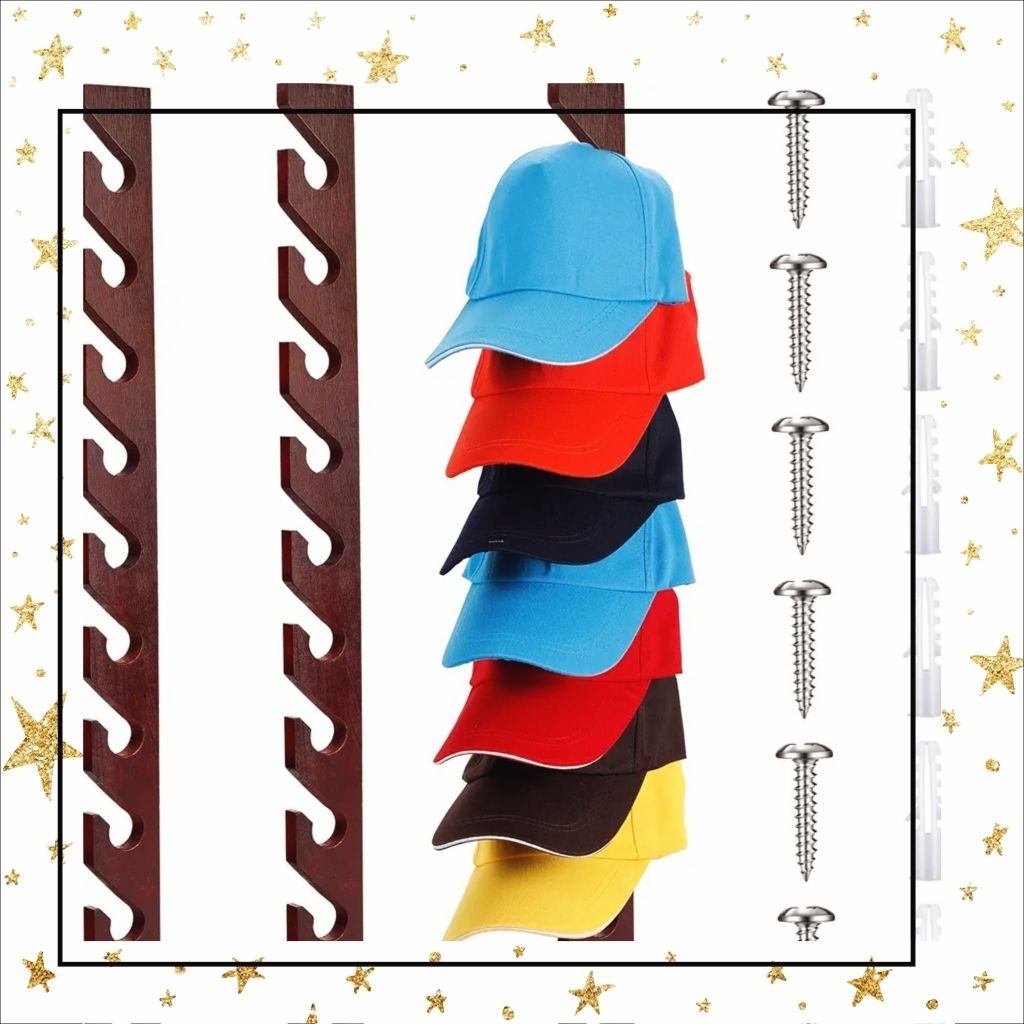 Rak Topi Tempel Dinding / Rak Serbaguna / Rak baju / Rak Tas / Rak Celana / Rak Topi Kayu / Hangar T