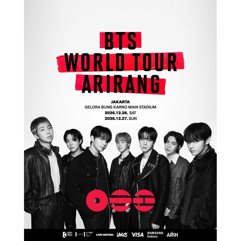 Tiket Konser BTS 2026 Arirang Jakarta Cat 3