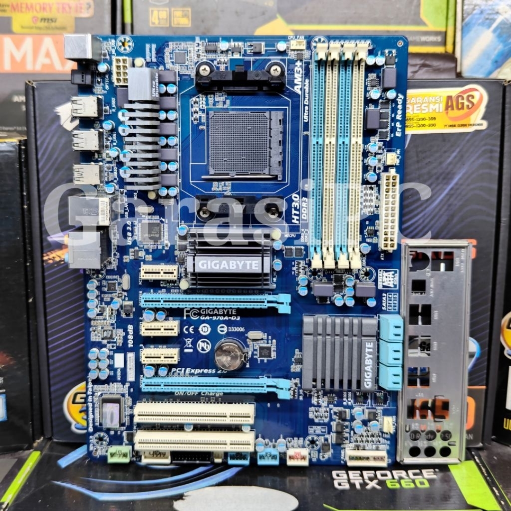 Motherboard AMD Gigabyte GA-970A-D3 Socket AM3 AM3+ Support Processor FX Series