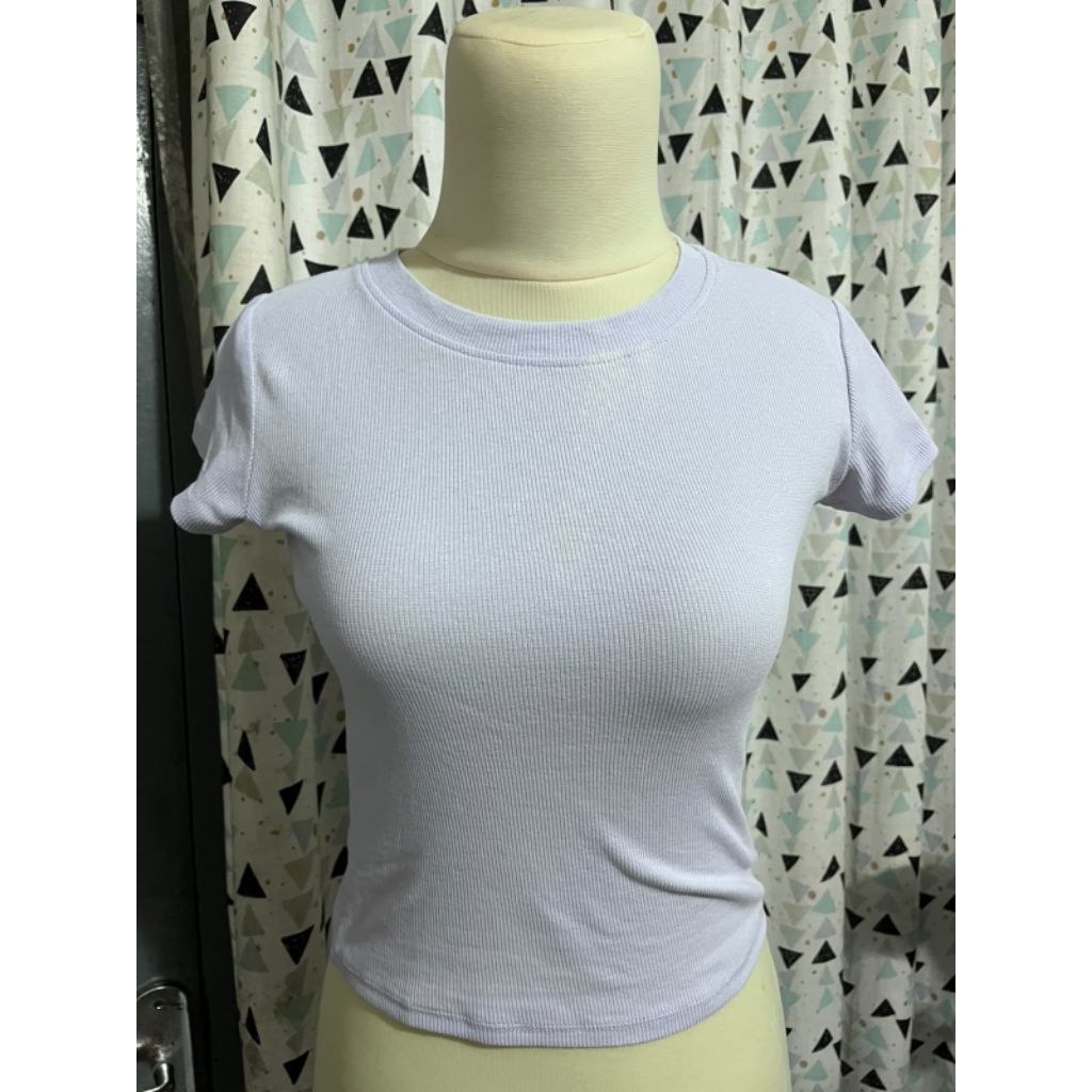 aesthete your life fitted top purple