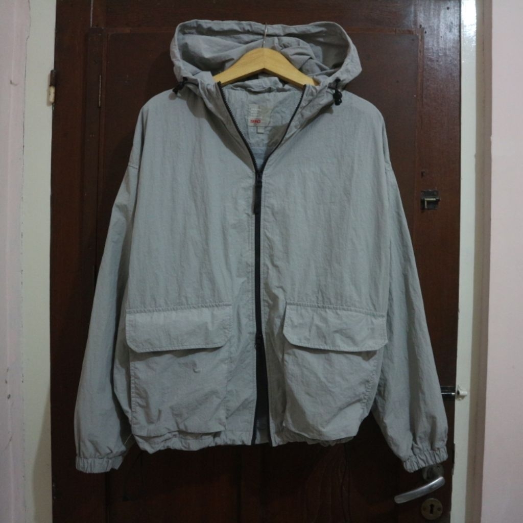 SPAO Nylon Windbreaker Double Zip Up Jacket