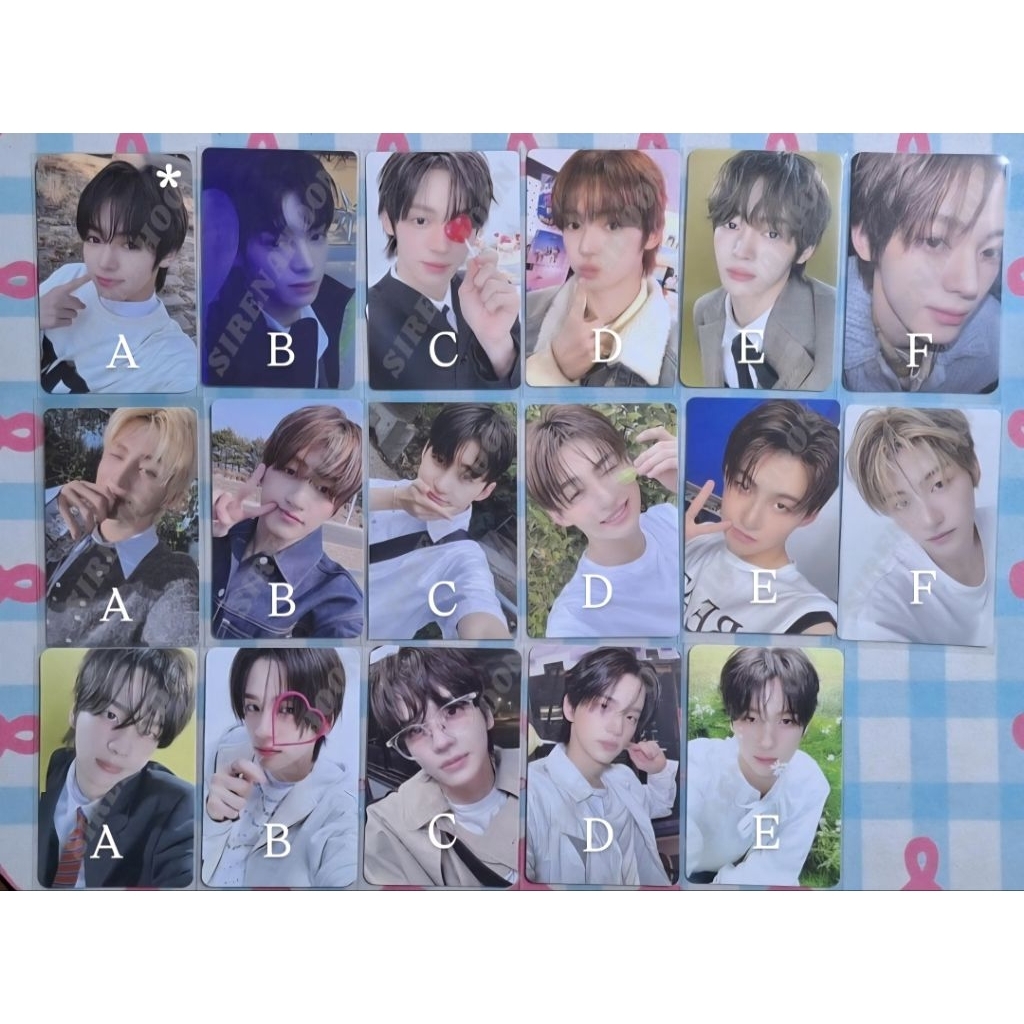 Photocard Official TWS Shinyu Youngjae Hanjin Jihoon