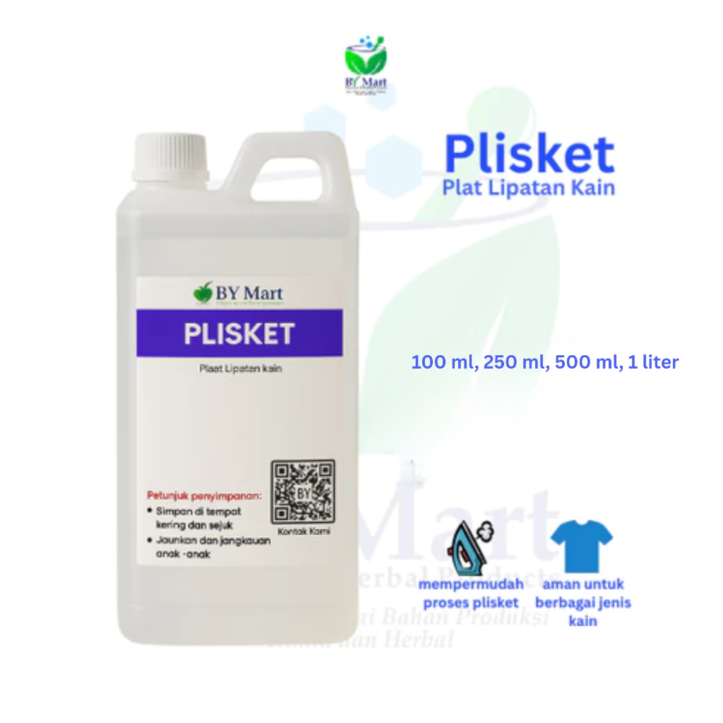 BY KIMIA & HERBAL -  Plisket / Pleat Lipatan kain / Cairan Plisket / Obat Plisket
