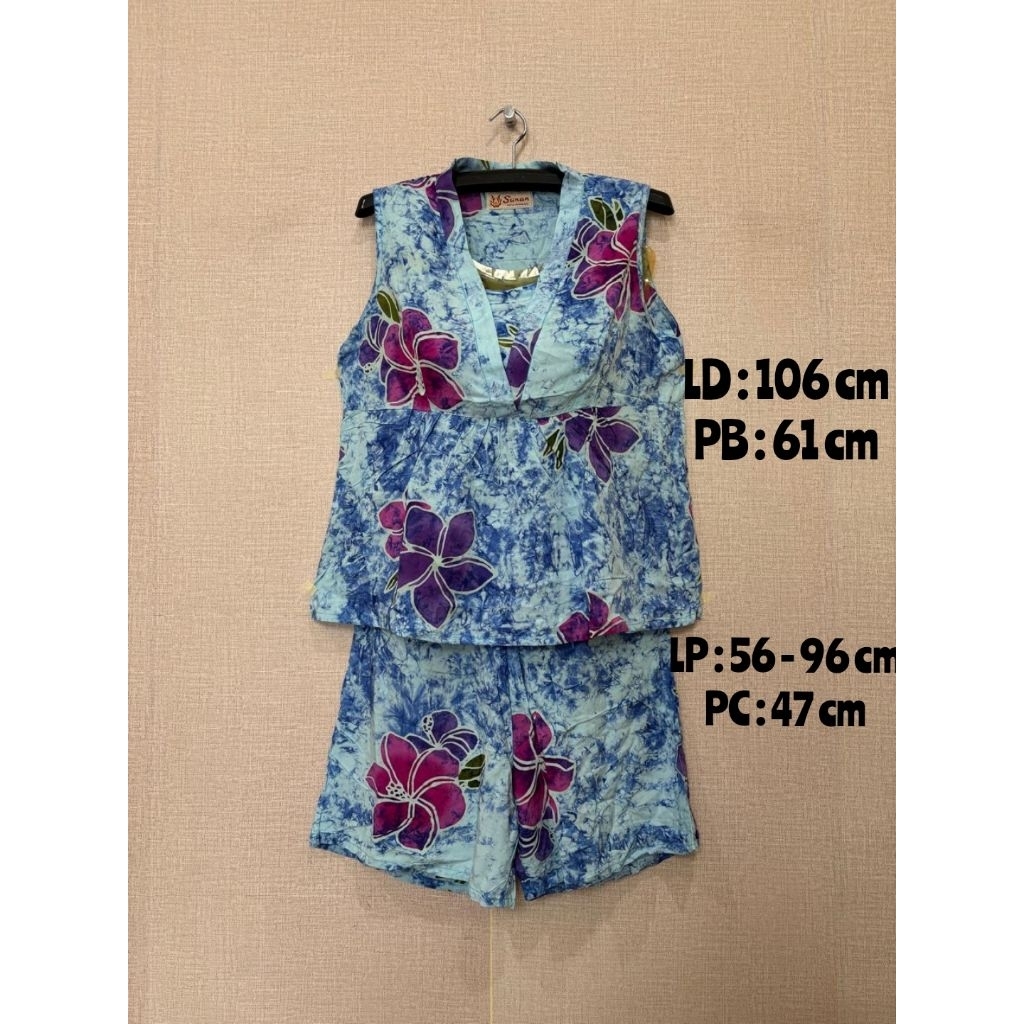 Setelan Sunan model kimono celana pendek