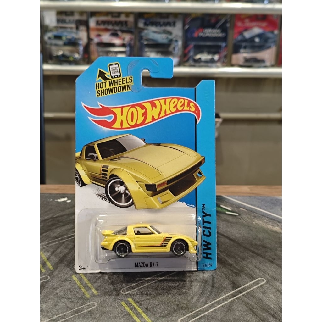 Hotwheels Reguler Old Mazda Rx 7 Yellow