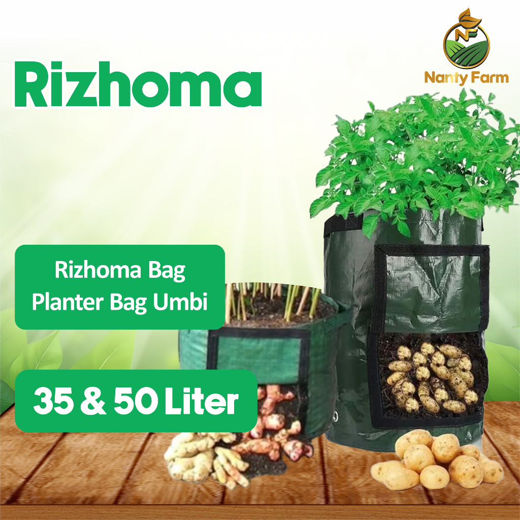 Rizhoma Bag Pot Untuk Tanaman Umbi Rizhoma Planter