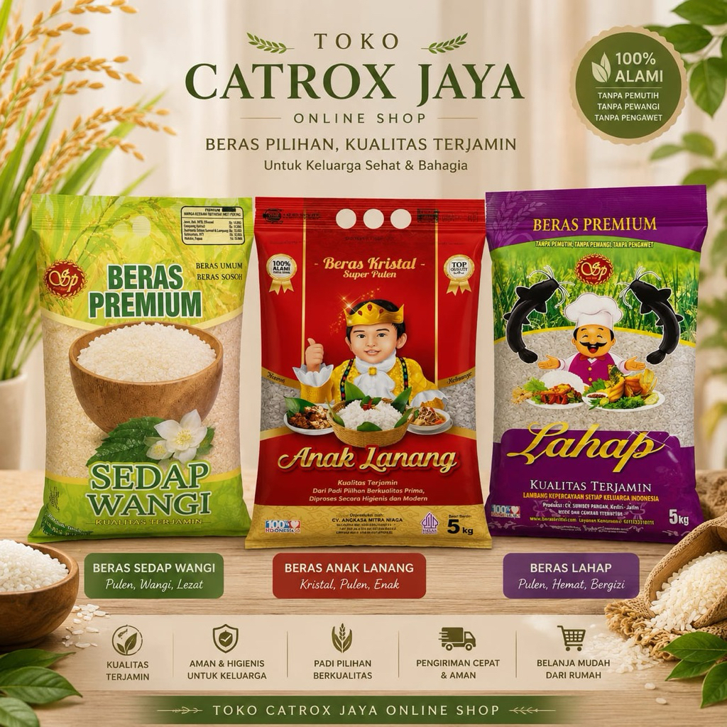 CXJ - ANEKA BERAS PREMIUM KEMASAN 5KG (SEMARANG)