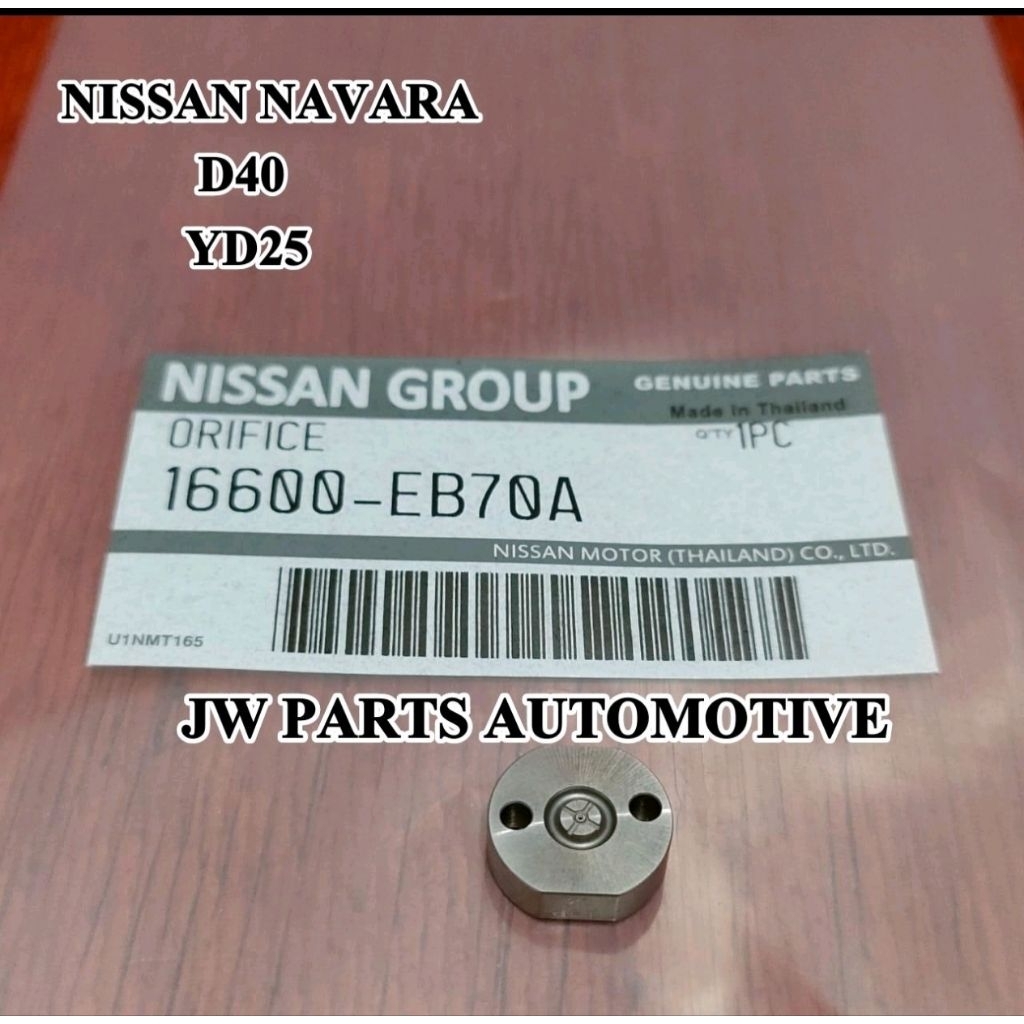 ORIFICE NISSAN NAVARA D40 CONTROL VALVE INJECTOR NISSAN NAVARA D40