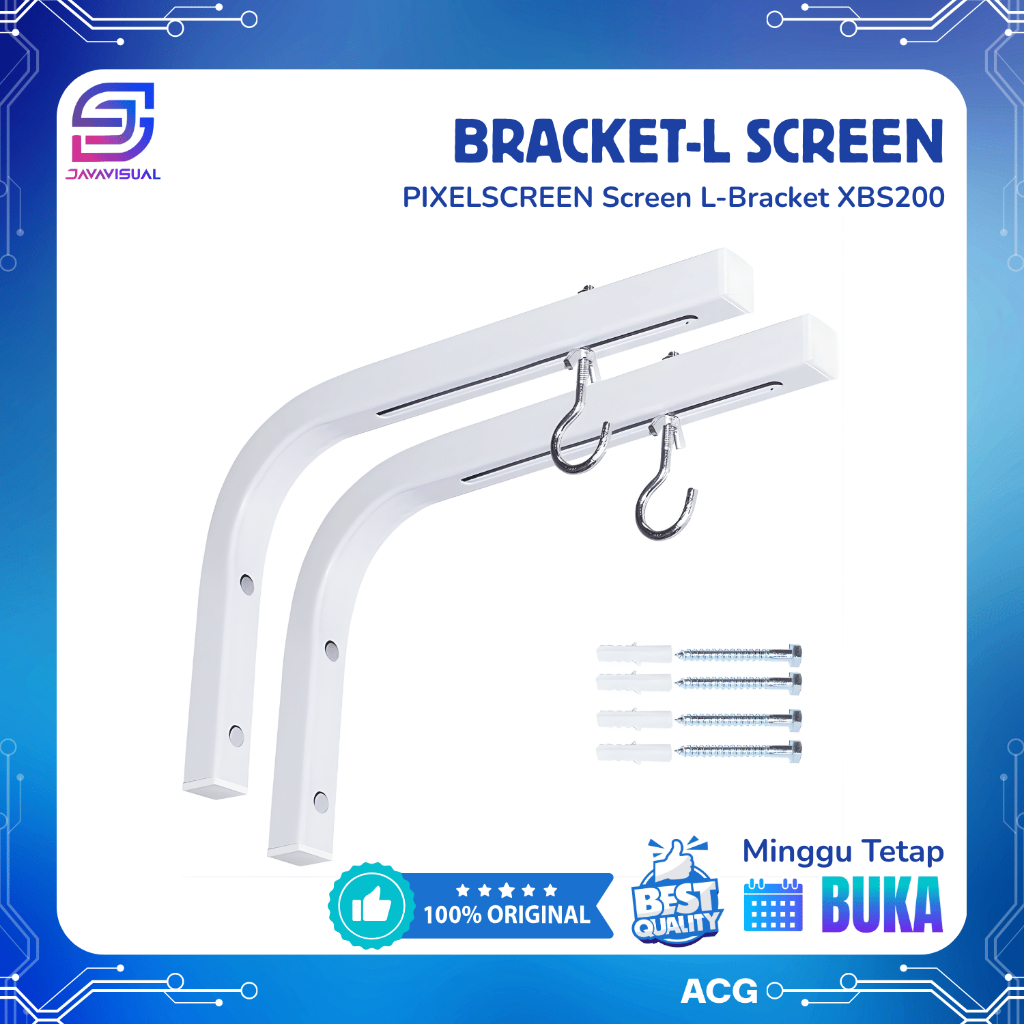 [JaVis] PIXELSCREEN Bracket Layar Proyektor Siku L Screen L-Bracket XBS200