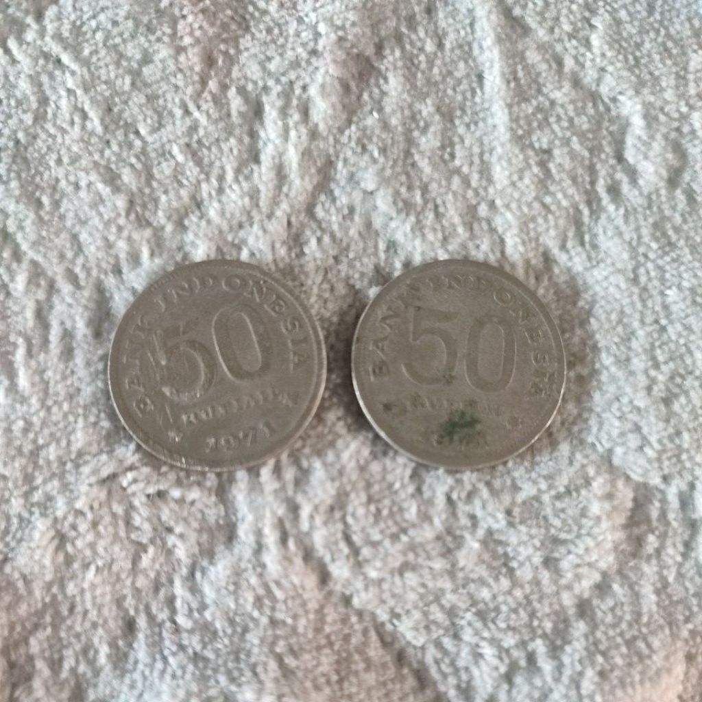 Koin Kuno 50 rupiah Cendrawasih