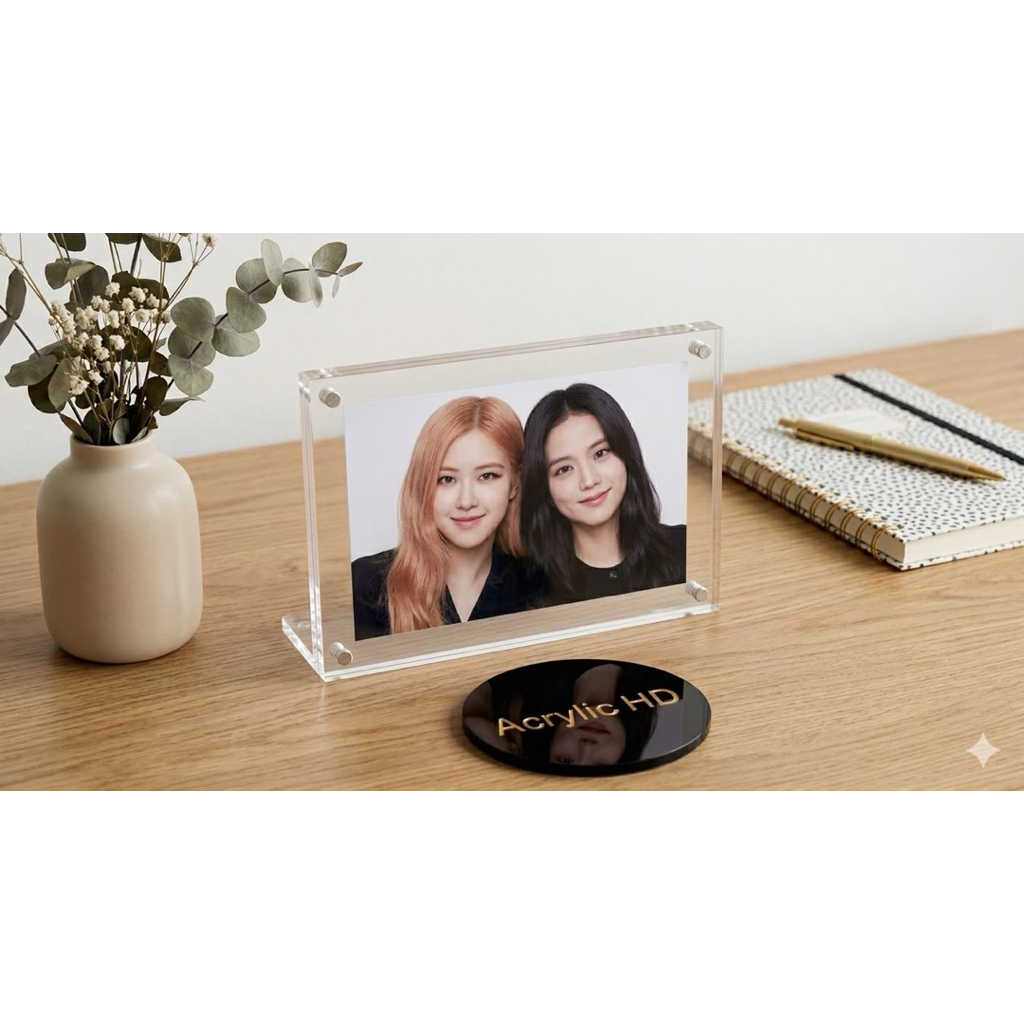 frame foto 5R LANCAPE /bingkai frame magnet acrylic 5R/acrylic frame/frame magnet