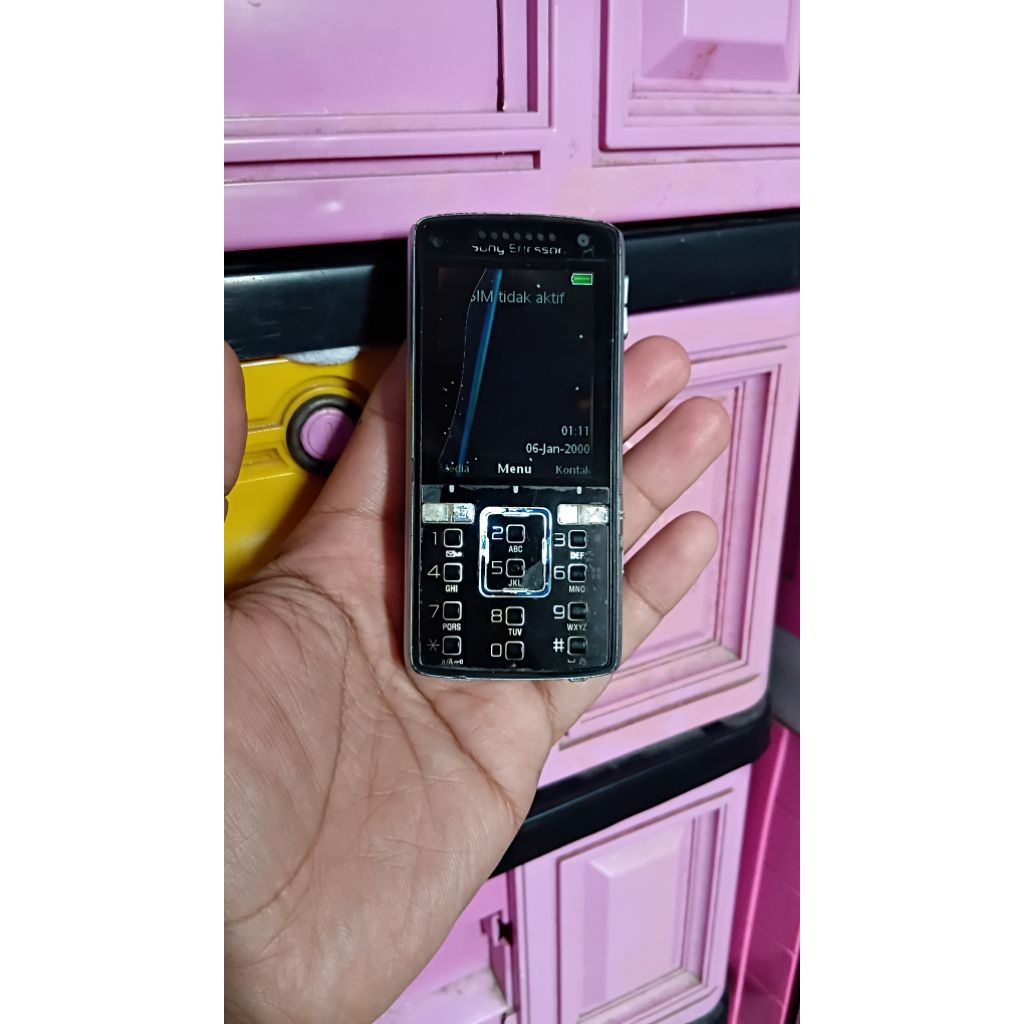 Sony Ericsson K850i CyberShoot Kondisi Menyala ada minus (Baca Deskripsi)