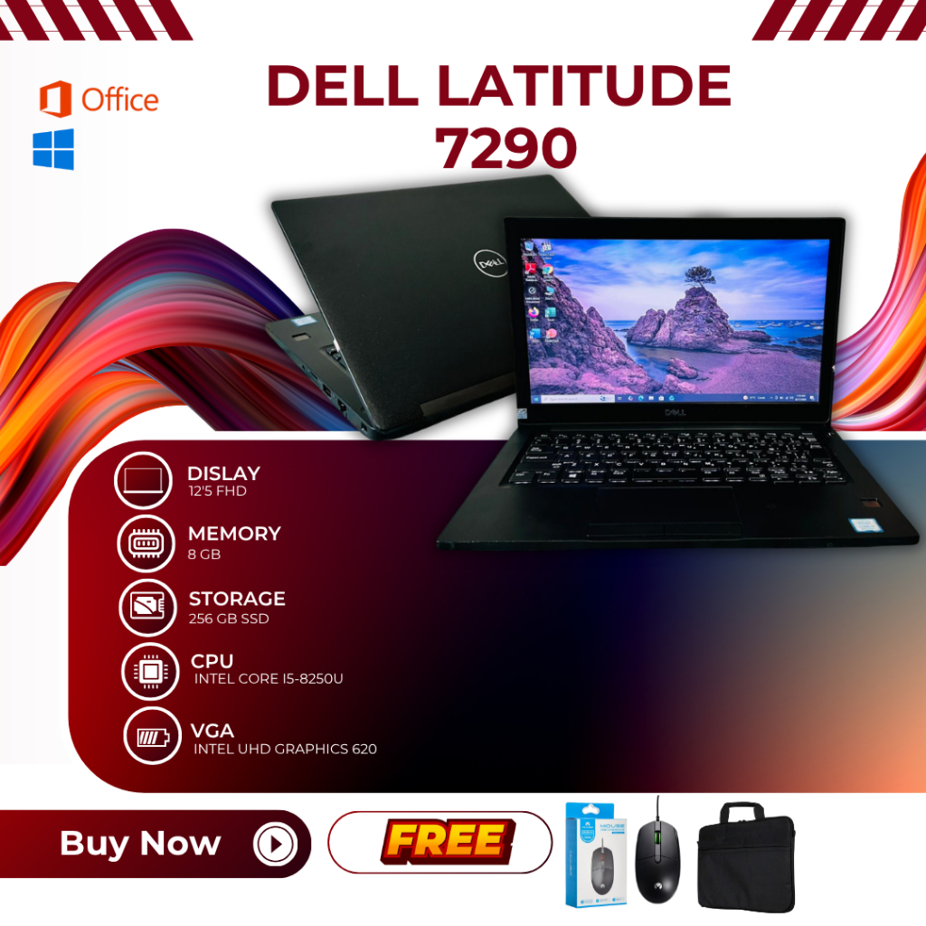 Laptop Murah Dell Latitude 7290 // Ram8 // Gen8