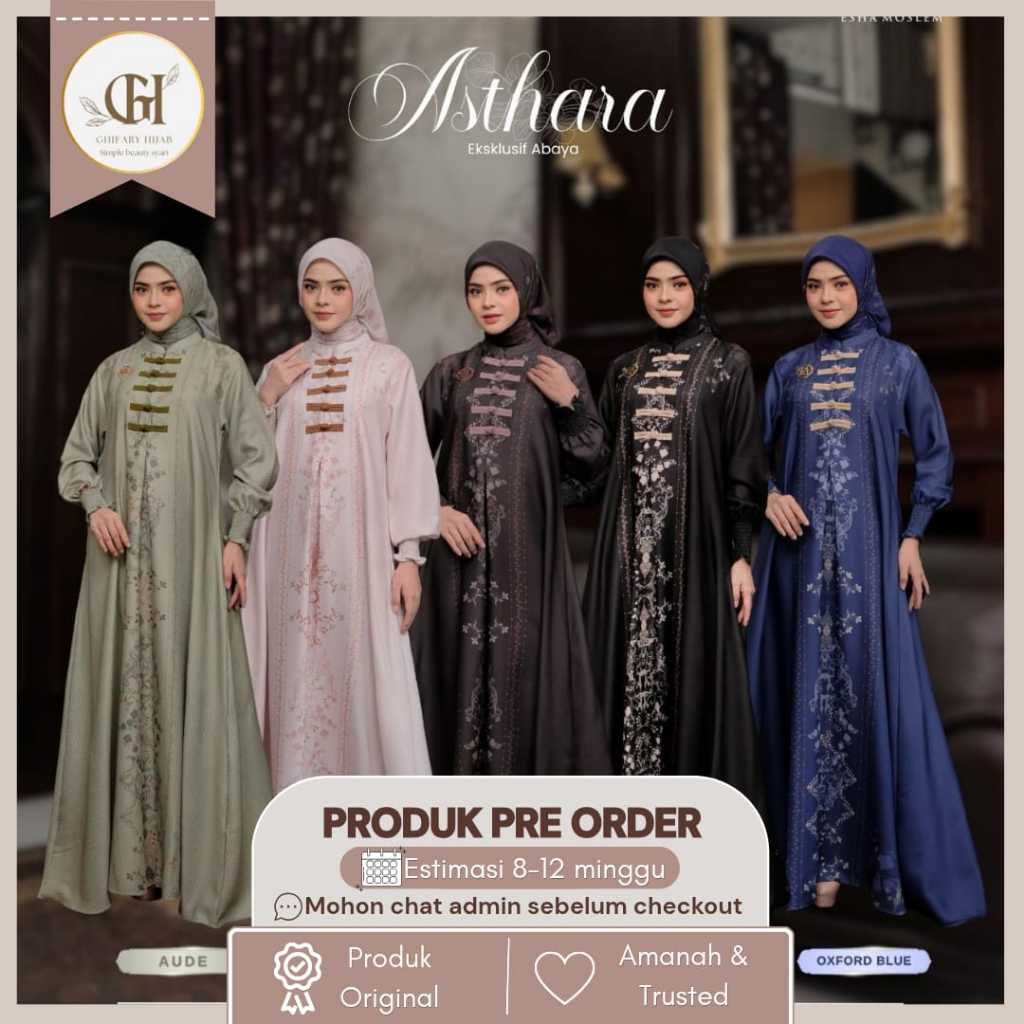 Athara dress by Esha moslem OPEN PRE ORDER (READY AGUSTUS 2026) gamis cantik