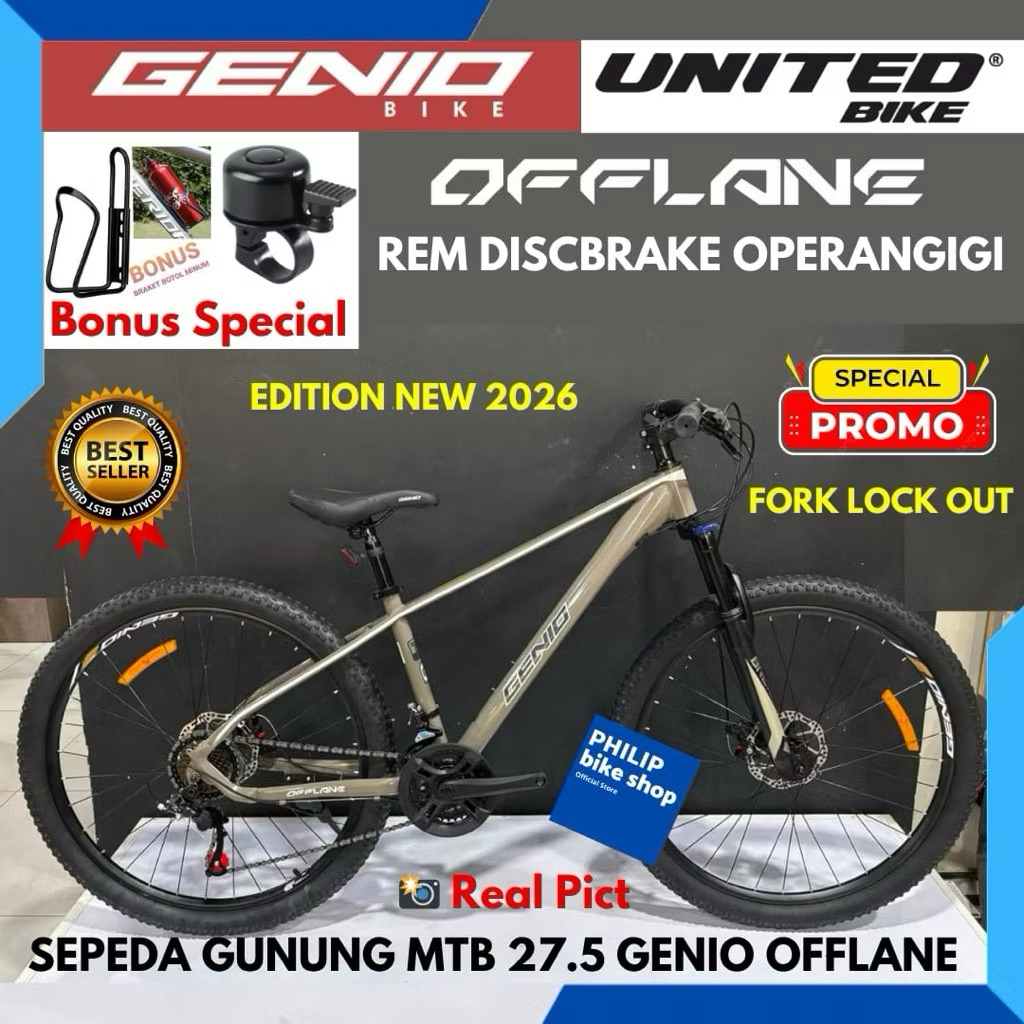 Sepeda Gunung MTB 27.5 Genio Offlane M3411 By Unitedbike