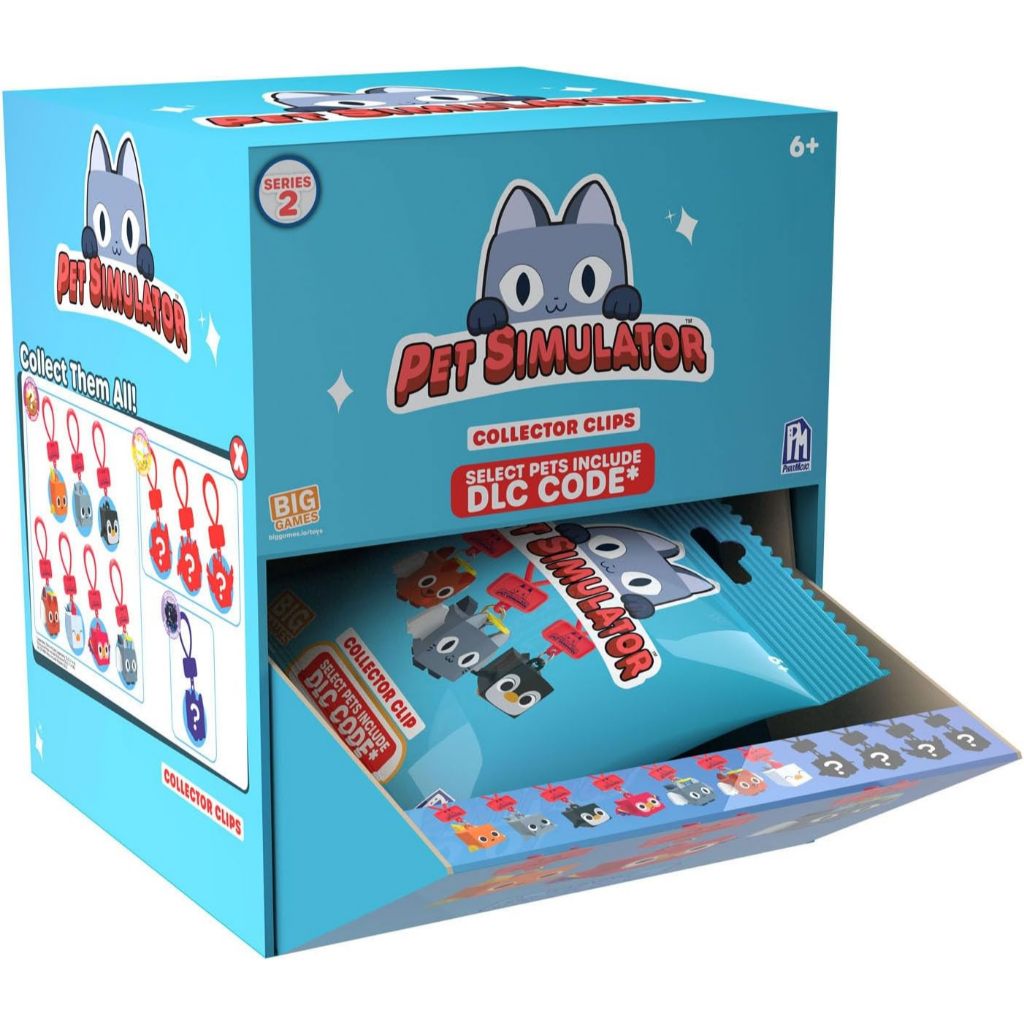 PHATMOJO PET SIMULATOR COLLECTOR CLIPS ORIGINAL KEYCHAIN PET SIMULATOR SERIES 2 INCLUDE IN GAME CODE