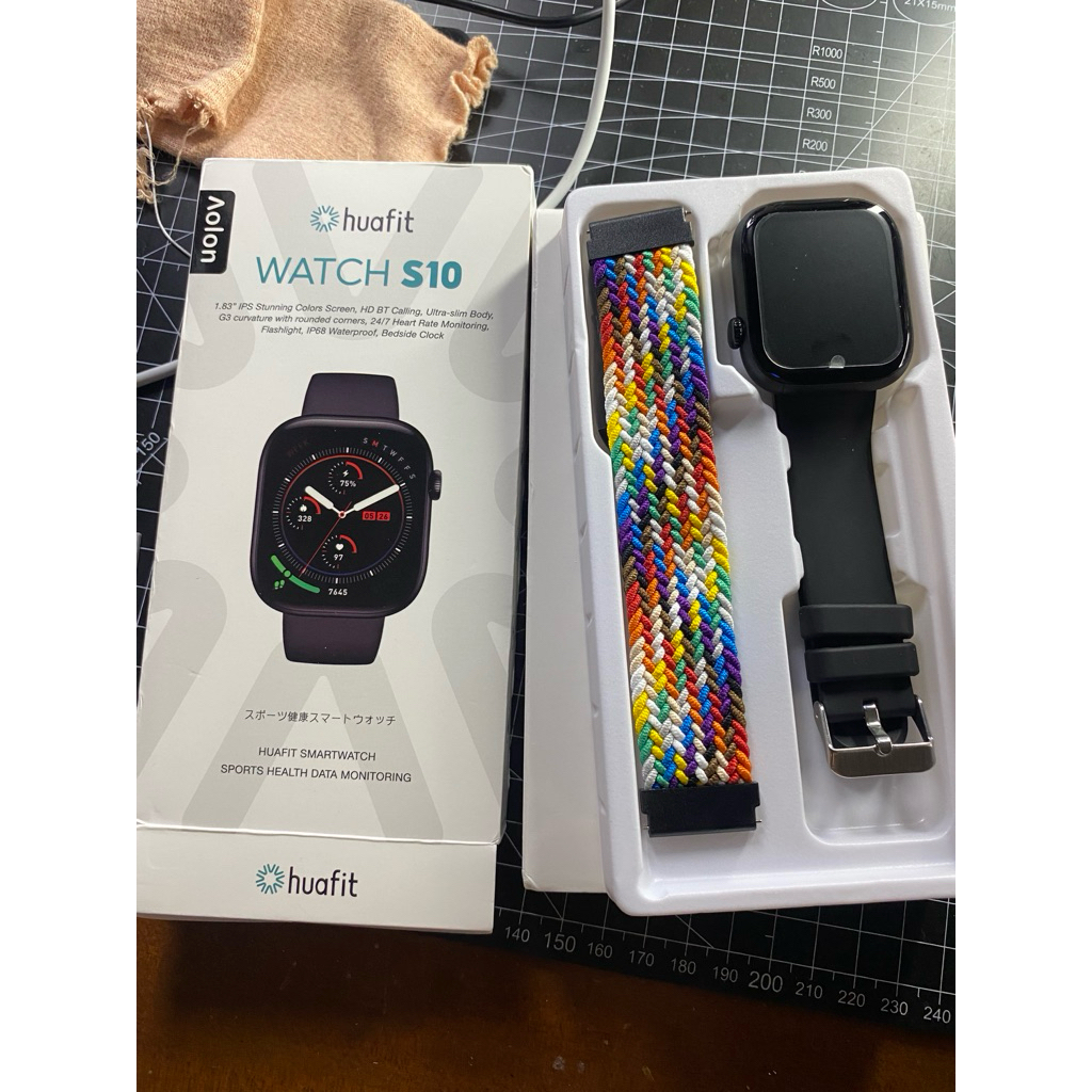 Huafit S10 Official Smartwatch ~ Baru | Layar Penuh IPS 1.83" | Tahan Air IP68 l Super tipis 9.11mm 