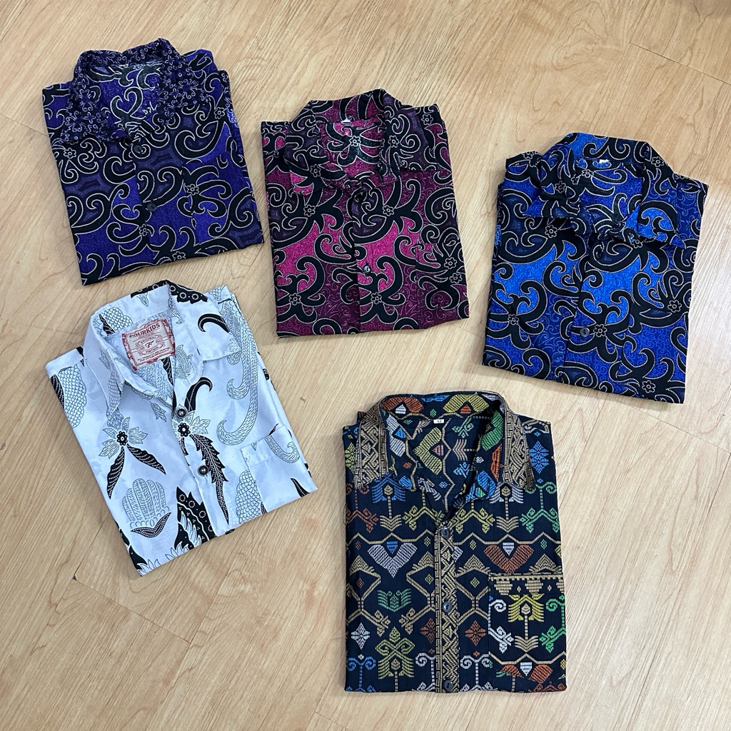 PRELOVED - kemeja batik anak junior abg sd smp tanggung