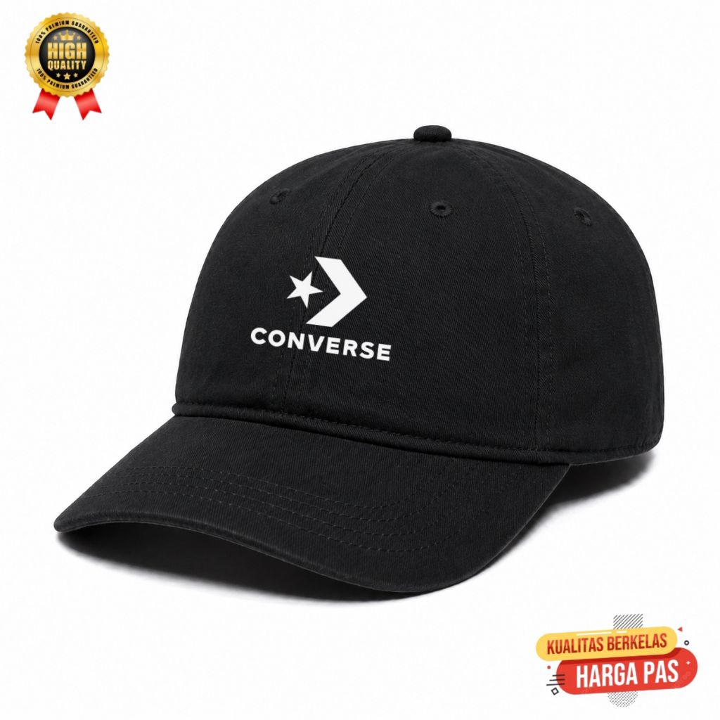 TOPI BASEBALL CAPS TOPI CASUAL PRIA WANITA PREMIUM ORIGINAL LOGO CONVERSE