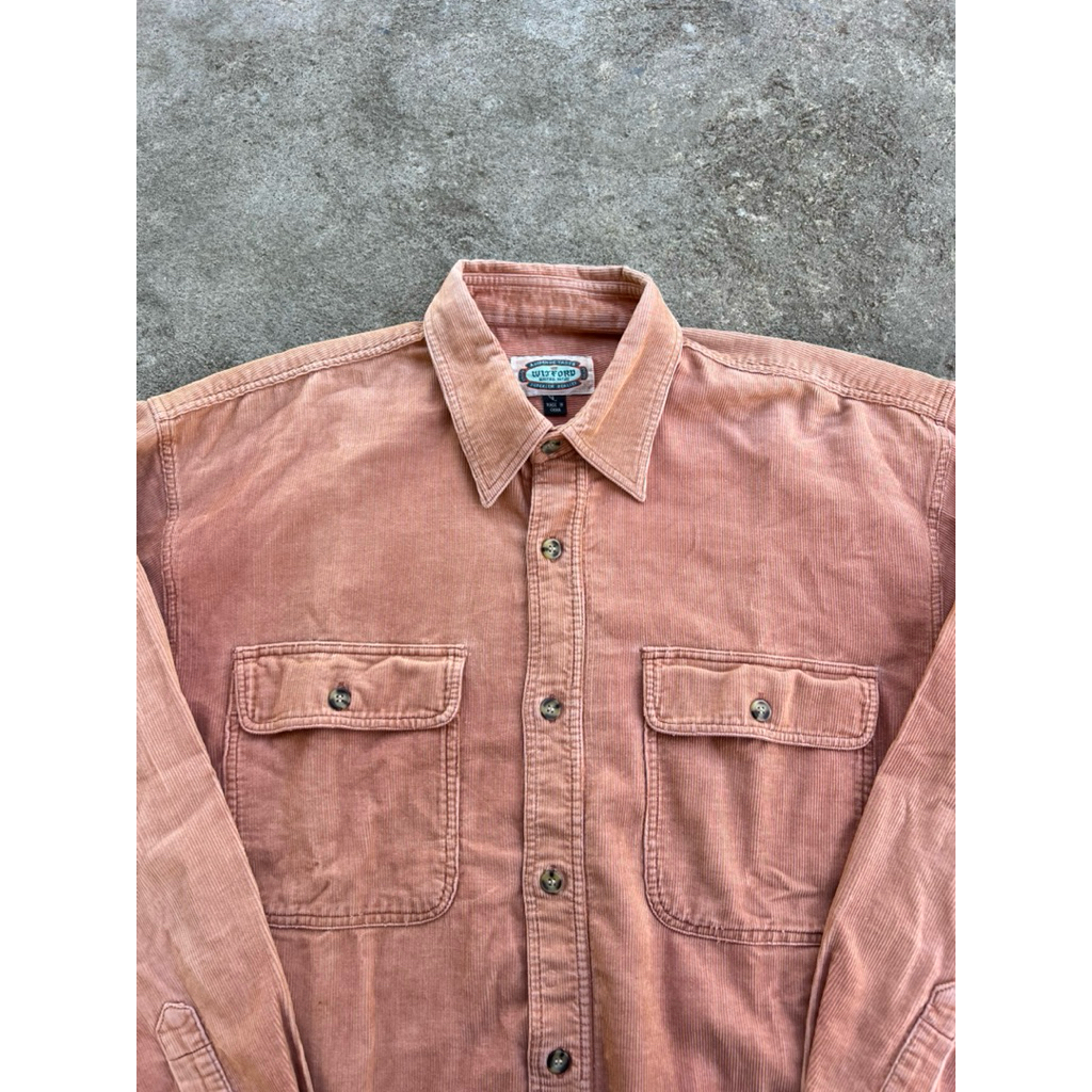 Flanel corduroy double pocket