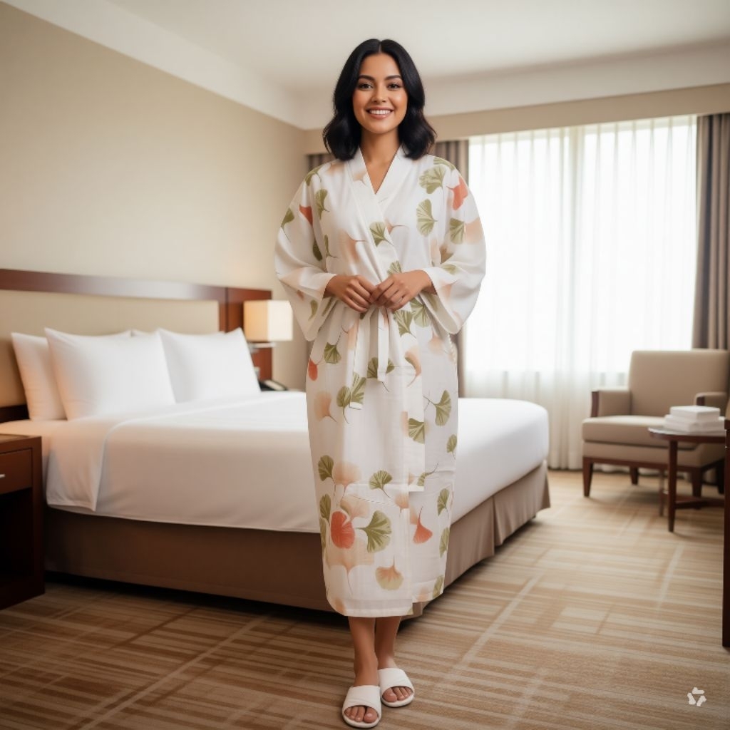 Tidur Kimono Pria Baju Tidur Kimono Pria Wanita Bahan Katun Size Jumbo LD 130