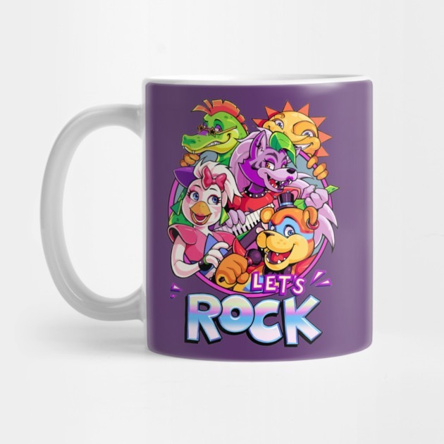 Let's ROCK Security Breach - Fnaf Tea Mug