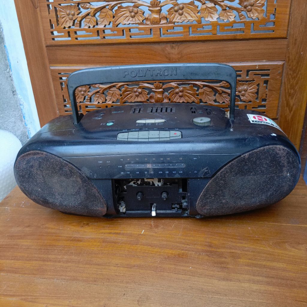radio tape polytron psc 612 MATI BEKAS bahan