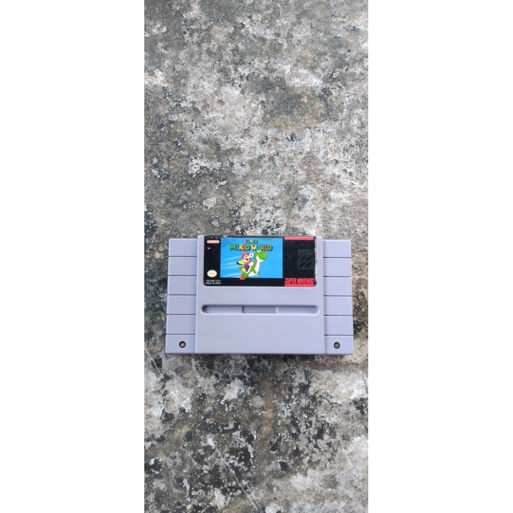 kaset snes mario world