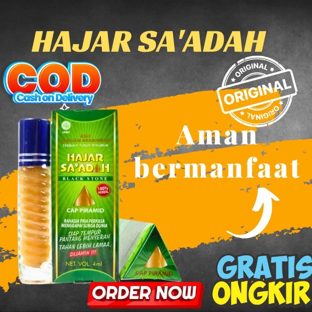 hajar sa'adah oles original 100% asli kuat tahan lama pria permanen