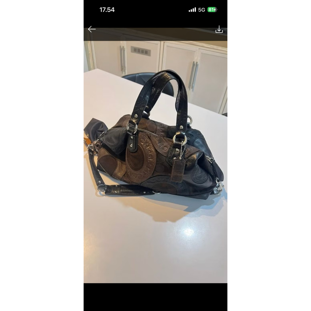 (preloved) coach ashley patchwork vintage rare