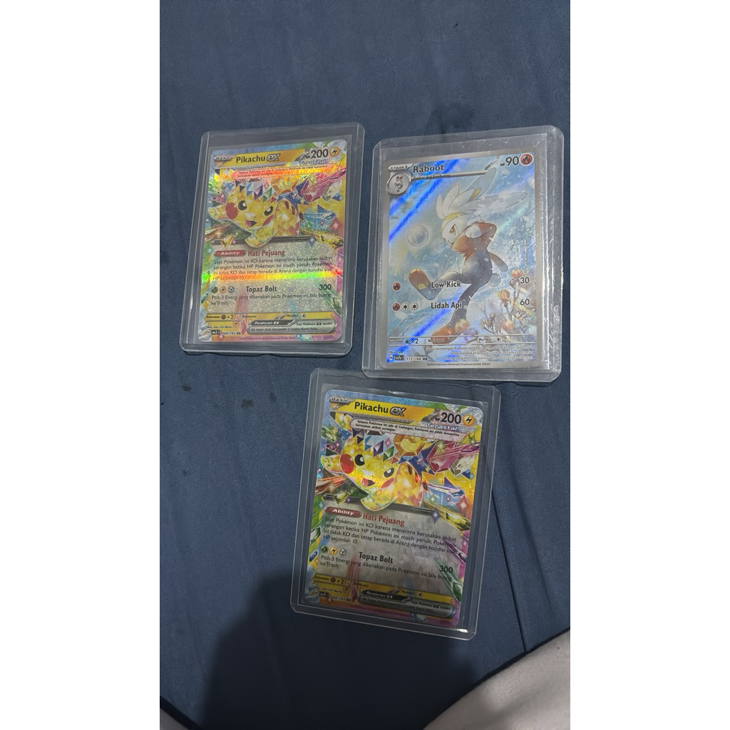 PIKACHU RR EX INDO & AR INDO