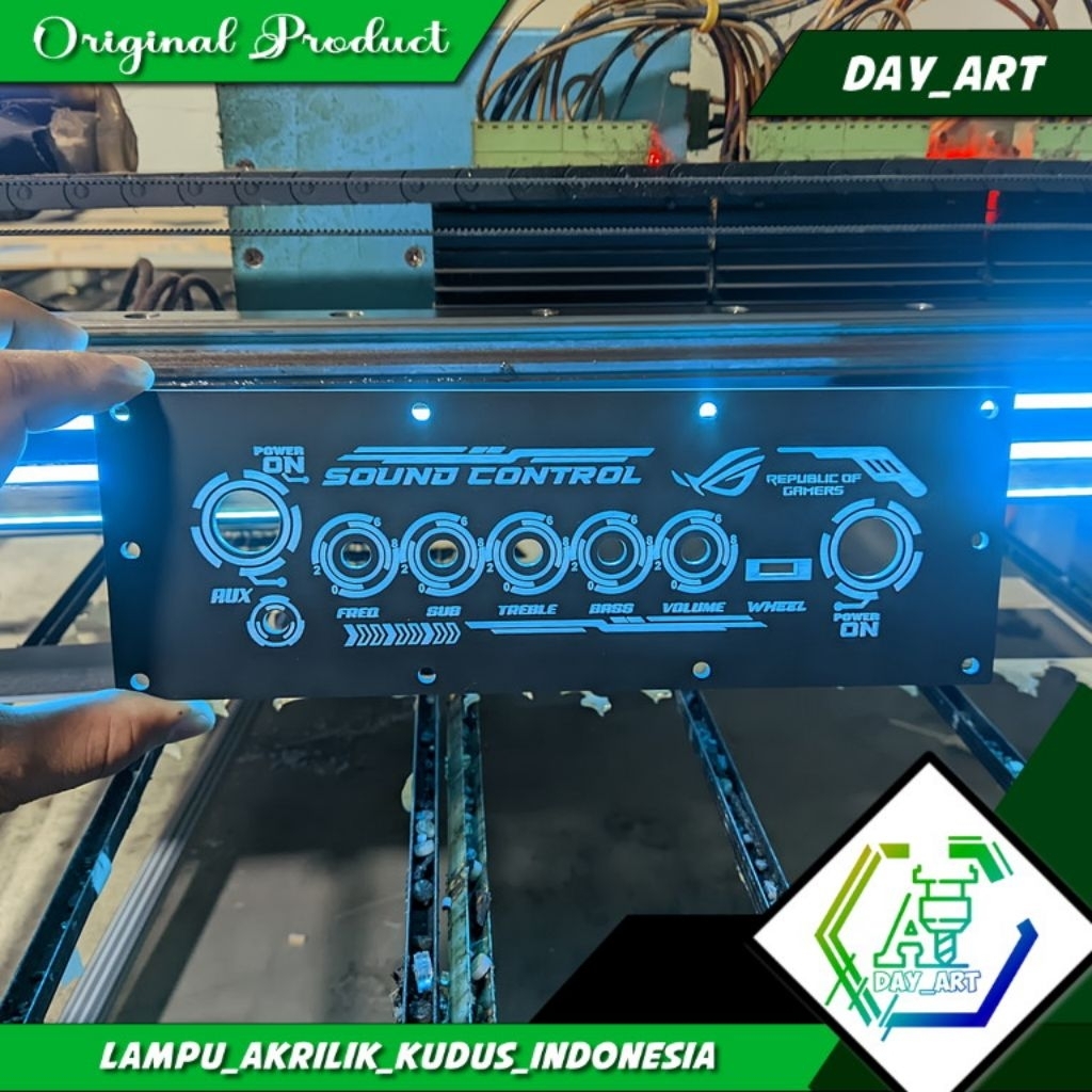 Panel Akrilik Wuzhi Audio ZK-AS21 2G – Custom Panel Amplifier Tembus Lampu