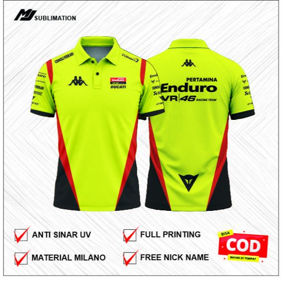 Jersey MOTOGP Ducati Enduro VR46 Full Printing Premium