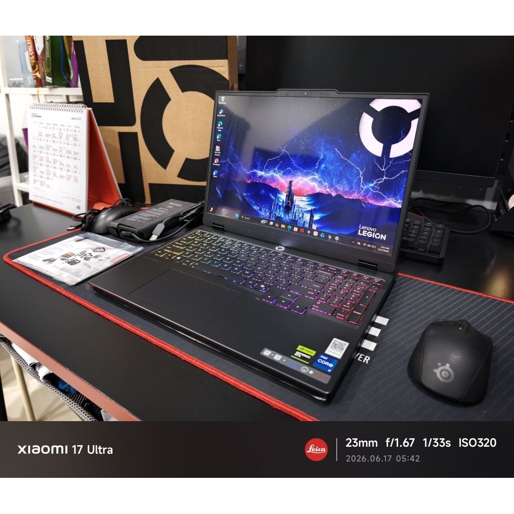 LEGION 5 15IRX10 OLED RTX 5060 i7 14700HX 24GB RESMI ADP FULLSET ISTIMEWA