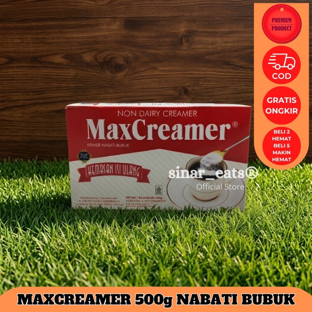 MaxCreamer Non Dairy Creamer Nabati Bubuk 500g