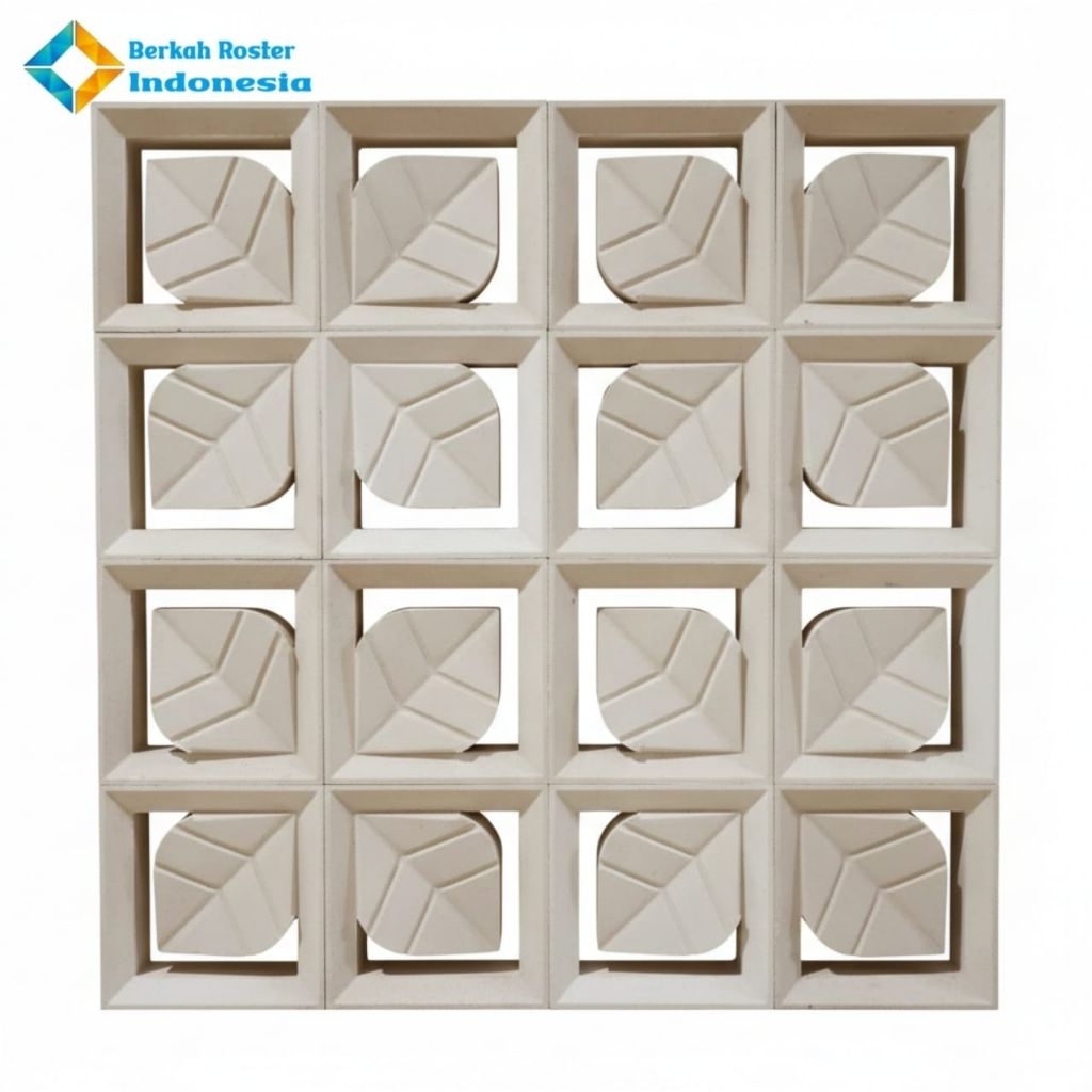 Roster Beton/Roster Minimalis Motif Daun