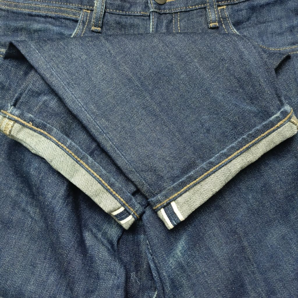 Uniqlo Selvedge Denim Blue Indigo Faded Second