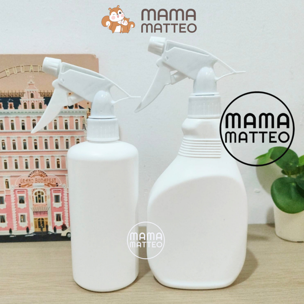 BOTOL SPRAY KOSONG PUTIH ESTETIK 500ml / BOTOL SPRAY HDPE / KISPRAY