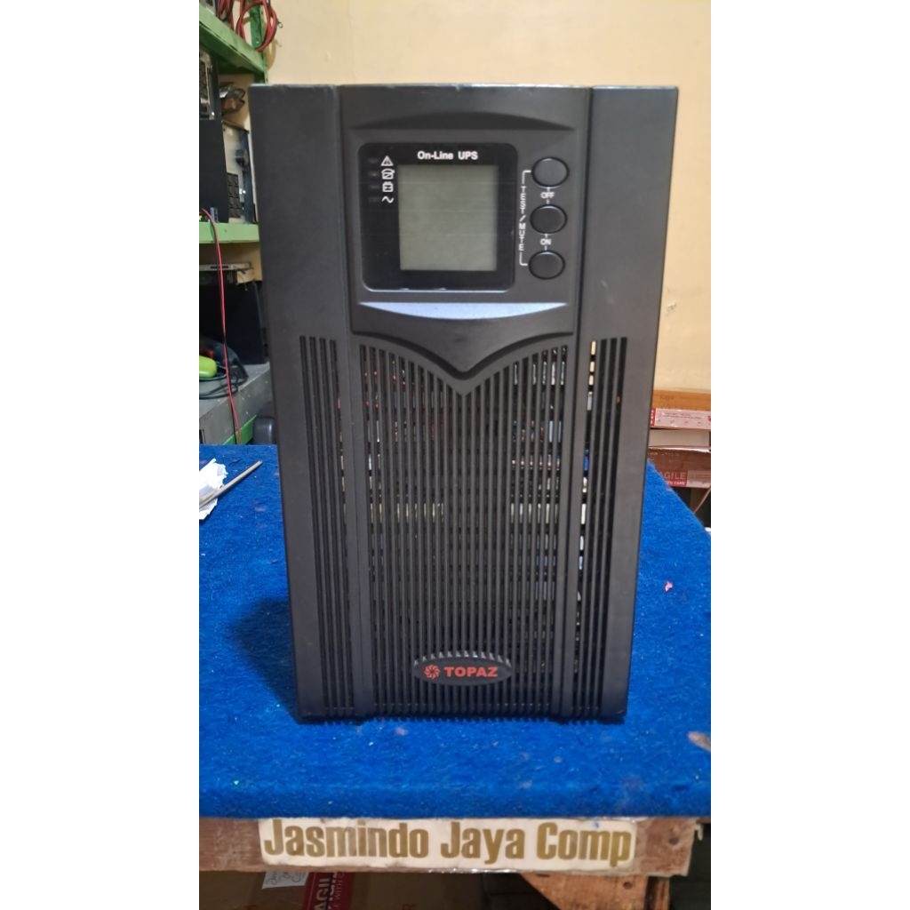 UPS ONLINE PURE SINEWAVE TOPAZ 1500VA 1350W 48V Trafo Isolation Tanpa Baterai (Kosongan) + Kabel Pow