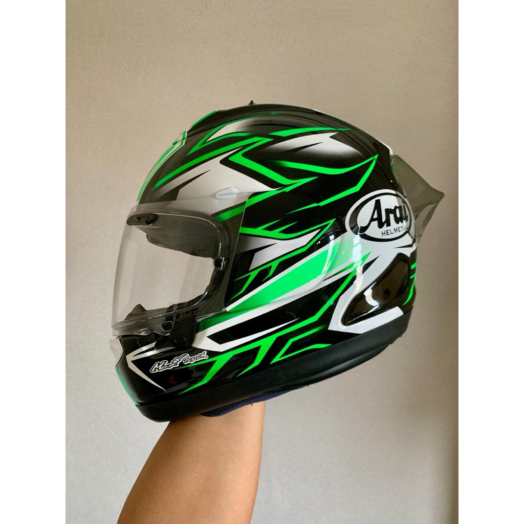 Arai RX7X Ghost Green