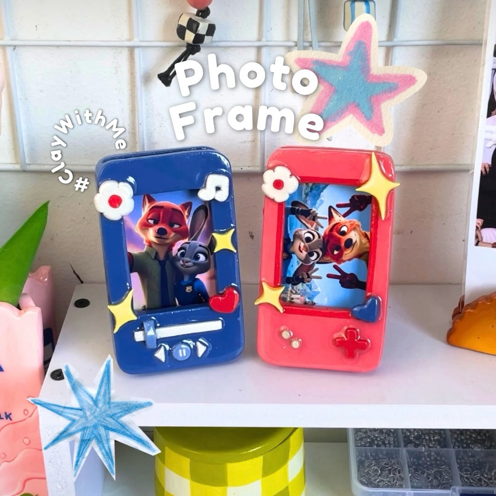 Custom clay handmade - Mini Photo Frame - bingkai foto mini - pigura mini