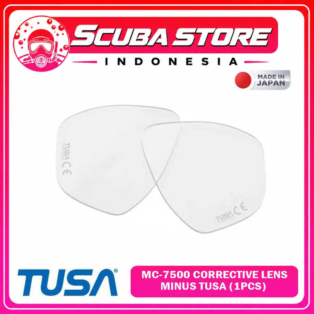 MC-7500 Corrective Lens Mask Tusa Short-Sighted Lensa Minus 1PCS Masker Selam Diving Snorkeling