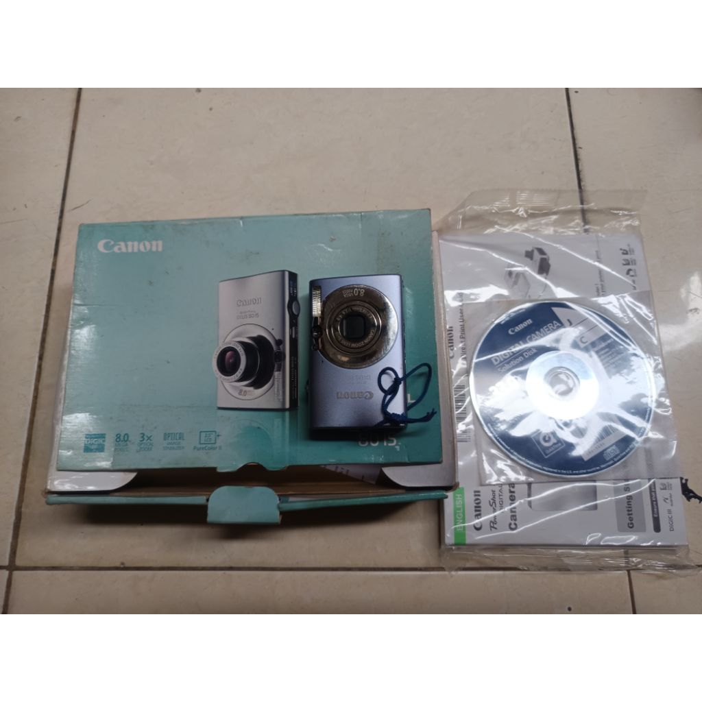 Digicam Canon Ixus 80is full box