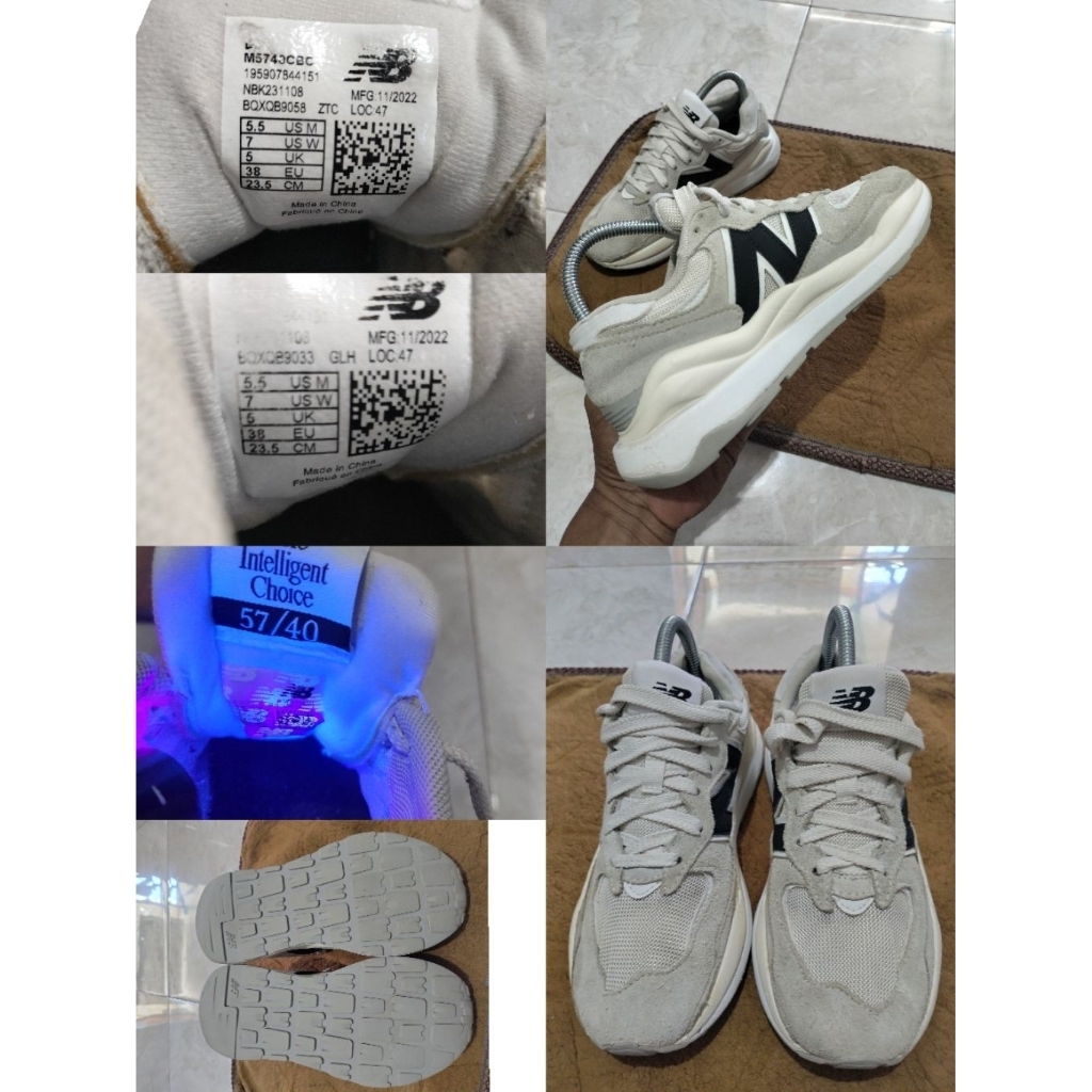 Sepatu Preloved Second Original New Balance NB 57/40 Size 38