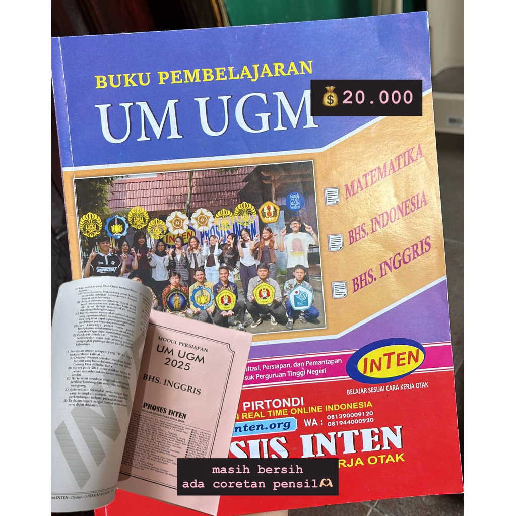 BUKU UTBK INTEN UM UGM 2025 PRELOVED