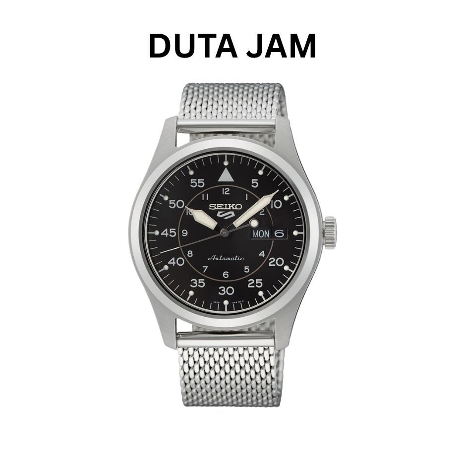 JAM TANGAN PRIA SEIKO 5 SPORTS SRPH23 SRPH23K1 AUTOMATIC BLACK DIAL STAINLESS STRAP